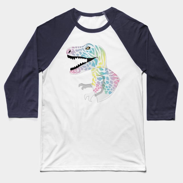 surreal trex Baseball T-Shirt by justduick